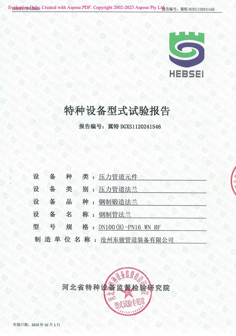 特種設備型式試驗報告1